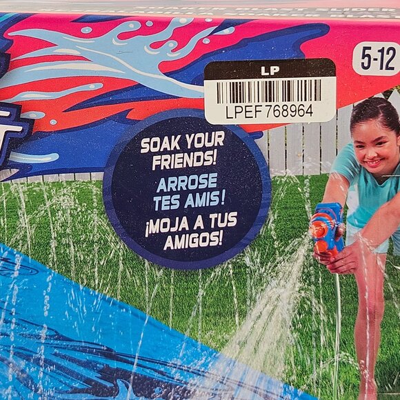 Nerf Super Soaker Soaker Built In Powered Hose Blaster 16ft Water Slide - Picture 7 of 12